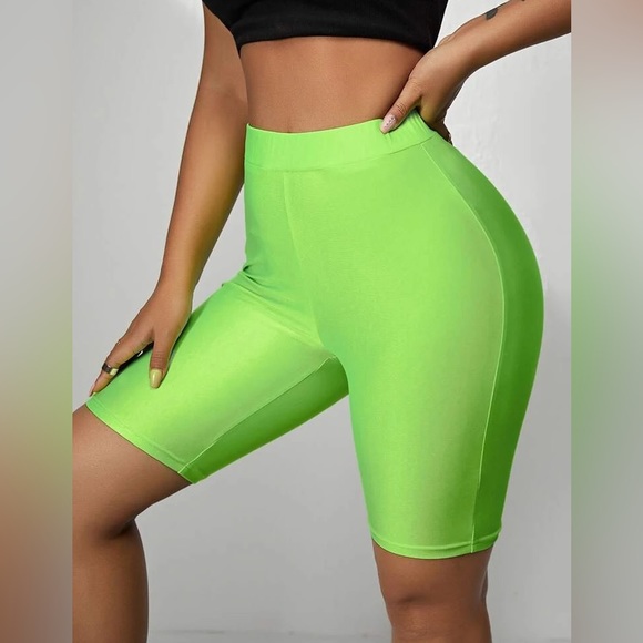 U Got It Neon Green Biker Shorts - Picture 4 of 5